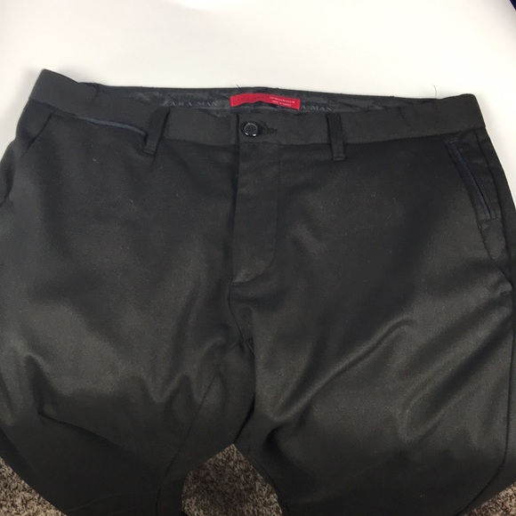 Zara Man Dress Black Pants USA Mex 31 - Picture 6 of 13